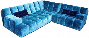 Bretz  Canapé OCEAN 7 Velvet Argenté 