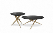 Bretz Table de Salon OHLINDA J118L “chêne brulé” Dernière pièce en stock ! fin de vie